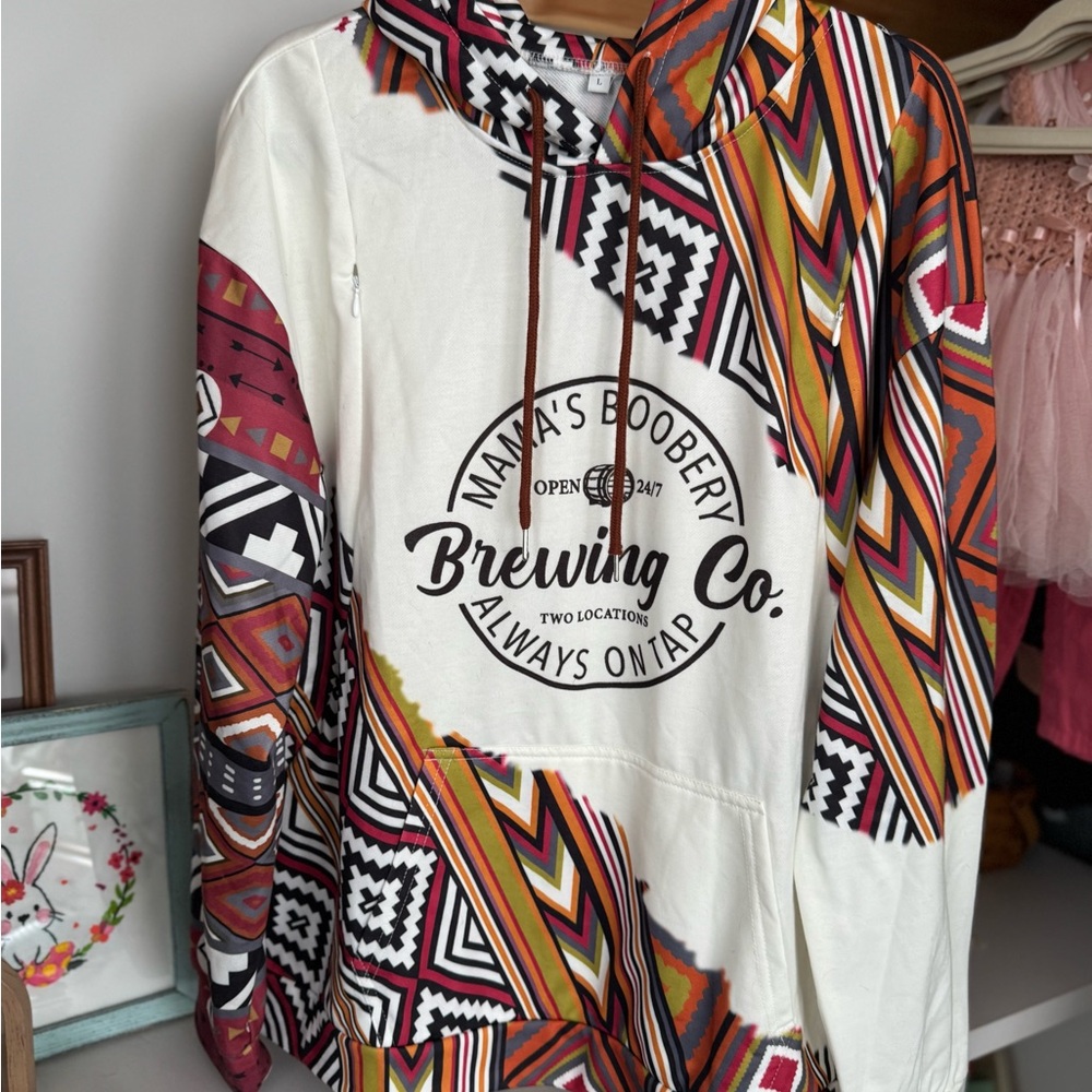🆕 Colorful Graphic Nursing Hoodie